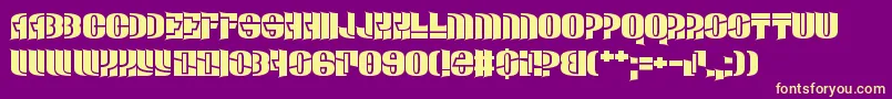 ManDown Font – Yellow Fonts on Purple Background