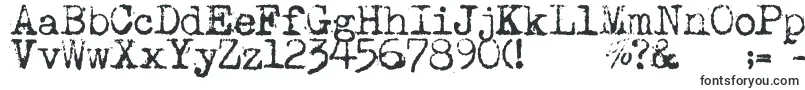 Maszynaaeg-fontti – painetut fontit