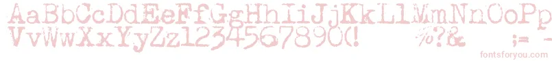 Maszynaaeg Font – Pink Fonts on White Background