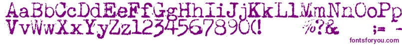 Maszynaaeg Font – Purple Fonts