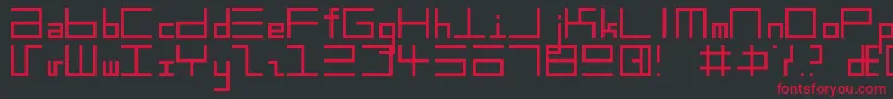 Lisätietoja Eppstrg-fontista Eppstrg-fontti – punaiset fontit mustalla taustalla