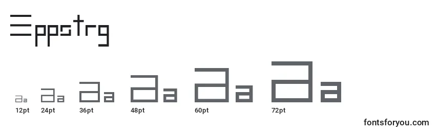 Eppstrg-fontin koot