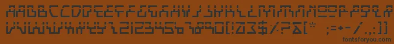 BeamRiderLaser Font – Black Fonts on Brown Background