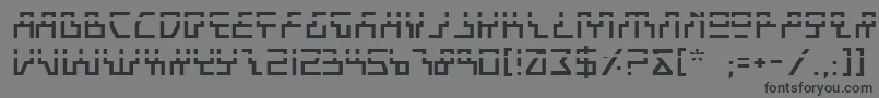 BeamRiderLaser Font – Black Fonts on Gray Background