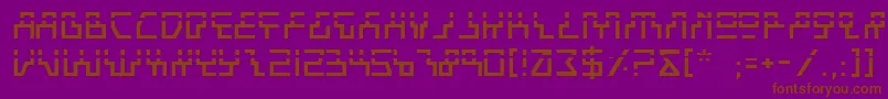 BeamRiderLaser Font – Brown Fonts on Purple Background
