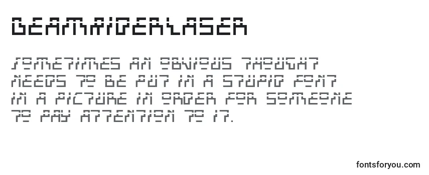 BeamRiderLaser Font