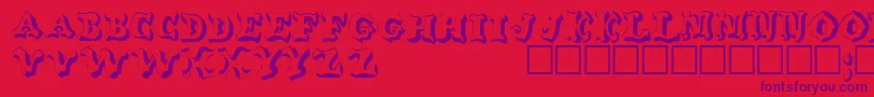 WahoodisplaycapssskRegular Font – Purple Fonts on Red Background