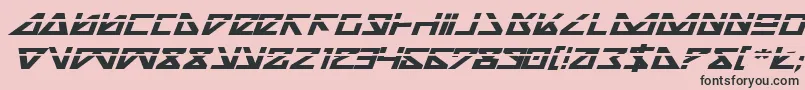 フォントNickbeil – ピンクの背景に黒い文字