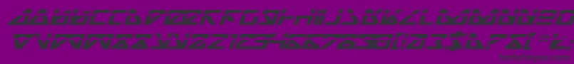 Nickbeil Font – Black Fonts on Purple Background