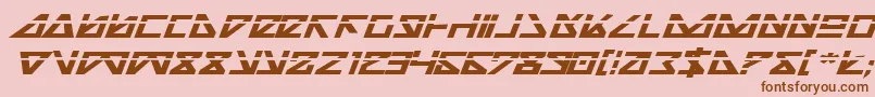 Nickbeil-fontti – ruskeat fontit vaaleanpunaisella taustalla