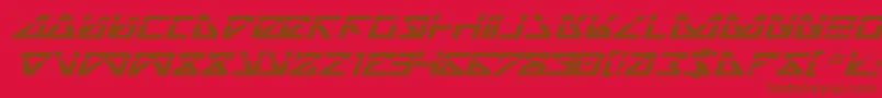 Nickbeil Font – Brown Fonts on Red Background
