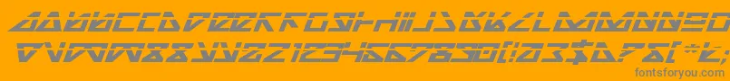 Nickbeil Font – Gray Fonts on Orange Background