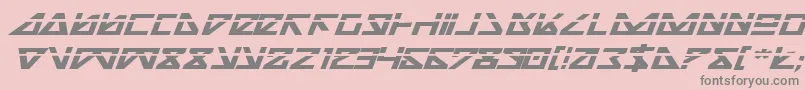 Nickbeil-fontti – harmaat kirjasimet vaaleanpunaisella taustalla