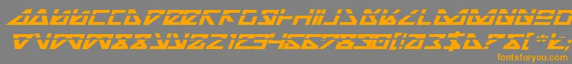Nickbeil Font – Orange Fonts on Gray Background