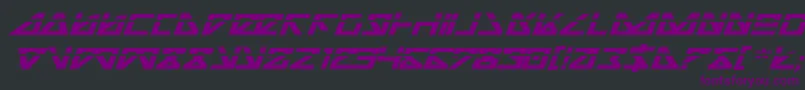 Шрифт Nickbeil – фиолетовые шрифты на чёрном фоне