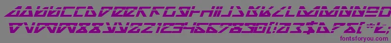 Шрифт Nickbeil – фиолетовые шрифты на сером фоне