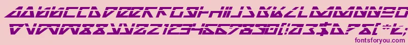 Шрифт Nickbeil – фиолетовые шрифты на розовом фоне