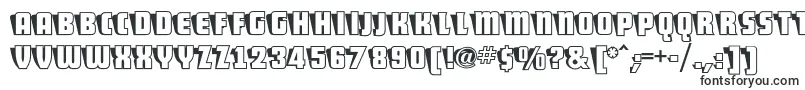Czcionka ShoCardcapsnf – pogrubione fonty