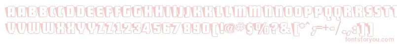 ShoCardcapsnf Font – Pink Fonts on White Background