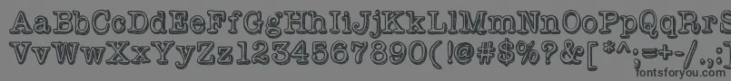 Vintageone Font – Black Fonts on Gray Background