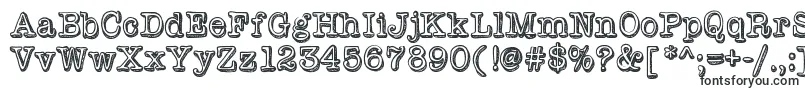 Шрифт Vintageone – контурные шрифты