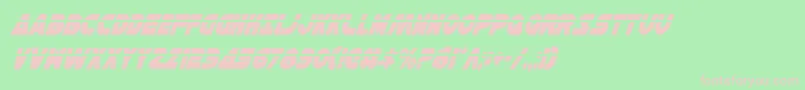 HanSoloCondLaserItalic Font – Pink Fonts on Green Background