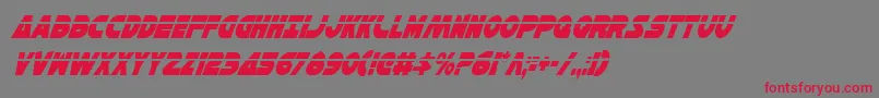 HanSoloCondLaserItalic Font – Red Fonts on Gray Background