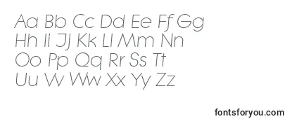 LiteraserialLightItalic Font