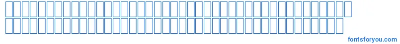 フォントFsDiwany – 白い背景に青い文字