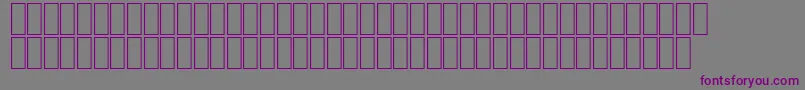 フォントFsDiwany – 紫色のフォント、灰色の背景