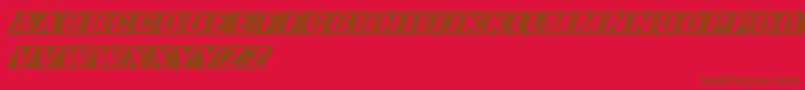 Lisätietoja GenghiskhanframedMedobliq-fontista GenghiskhanframedMedobliq-fontti – ruskeat fontit punaisella taustalla