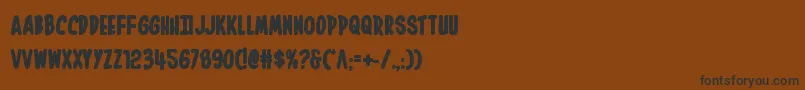 Inhouseeditionbold Font – Black Fonts on Brown Background