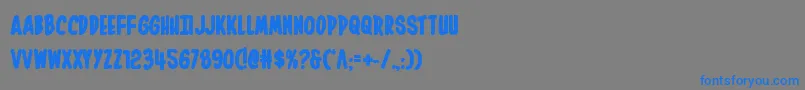 Inhouseeditionbold Font – Blue Fonts on Gray Background