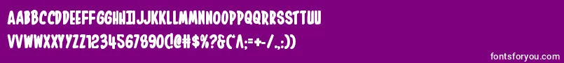 Inhouseeditionbold Font – White Fonts on Purple Background