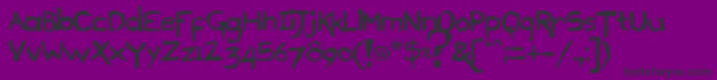 Draconianmicroliner001-Schriftart – Schwarze Schriften auf violettem Hintergrund