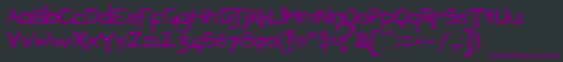 Draconianmicroliner001 Font – Purple Fonts on Black Background