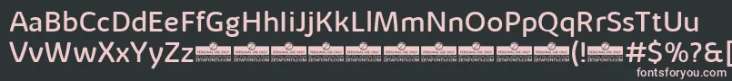KabrioAlternateRegularTrial Font – Pink Fonts on Black Background