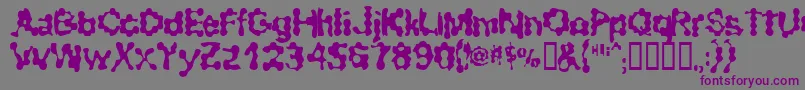 RibbedSmoothOperator Font – Purple Fonts on Gray Background