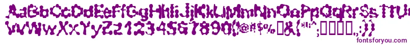 RibbedSmoothOperator Font – Purple Fonts on White Background