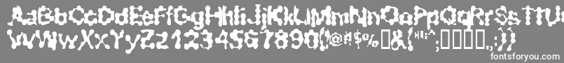 RibbedSmoothOperator Font – White Fonts on Gray Background