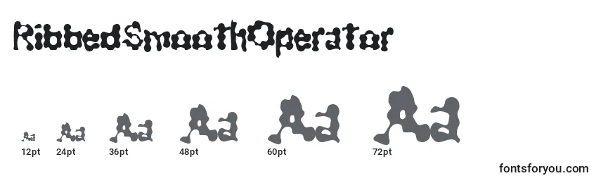 Размеры шрифта RibbedSmoothOperator
