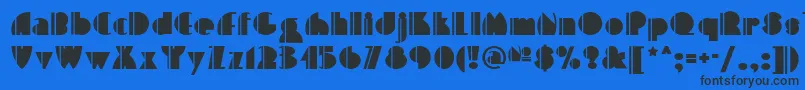 High Five Nf Font – Black Fonts on Blue Background