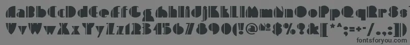 High Five Nf Font – Black Fonts on Gray Background