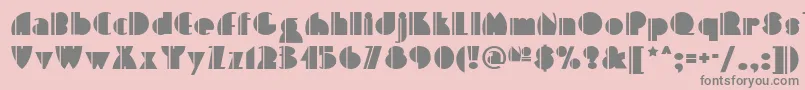 High Five Nf Font – Gray Fonts on Pink Background