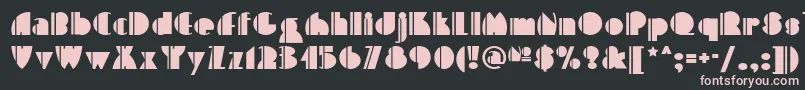 High Five Nf Font – Pink Fonts on Black Background