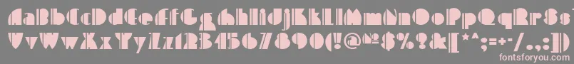 High Five Nf Font – Pink Fonts on Gray Background