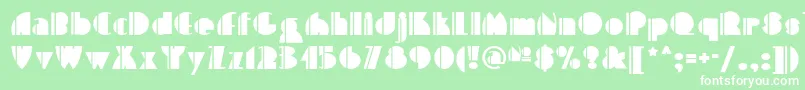 High Five Nf Font – White Fonts on Green Background