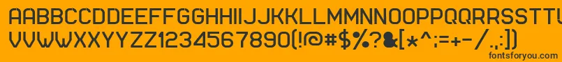 Ft51 Font – Black Fonts on Orange Background