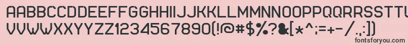 Ft51 Font – Black Fonts on Pink Background