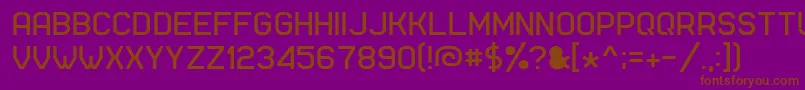 Ft51 Font – Brown Fonts on Purple Background